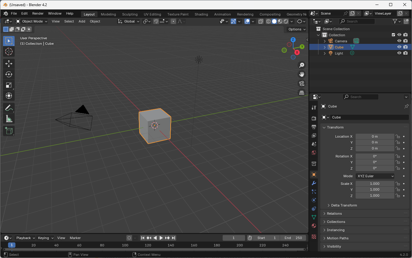 Blender Main Interface