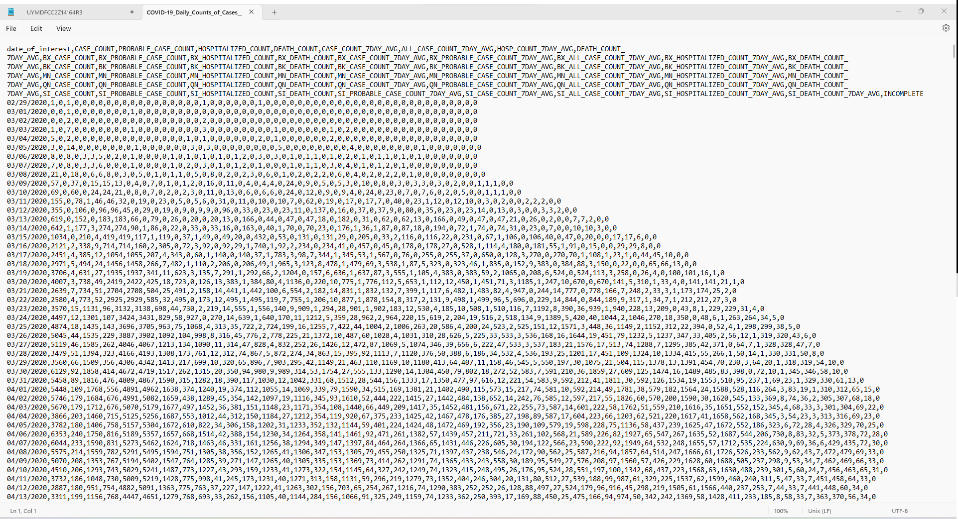 CSV Filein Excel