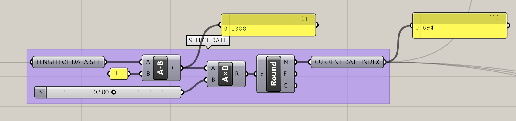 date selector