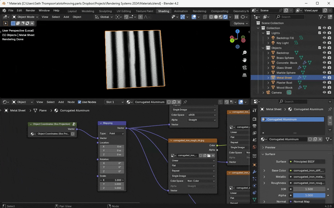 Corrugated Metal Mapping