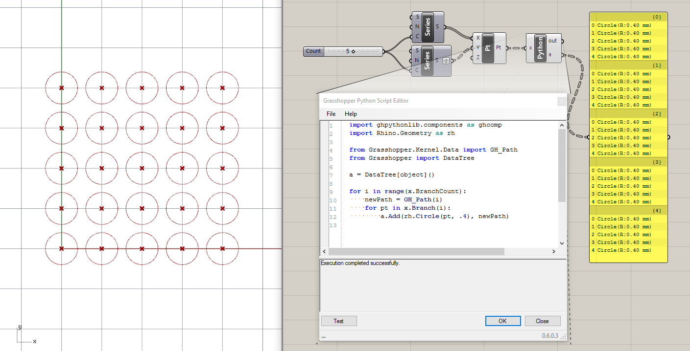 grasshopper setup