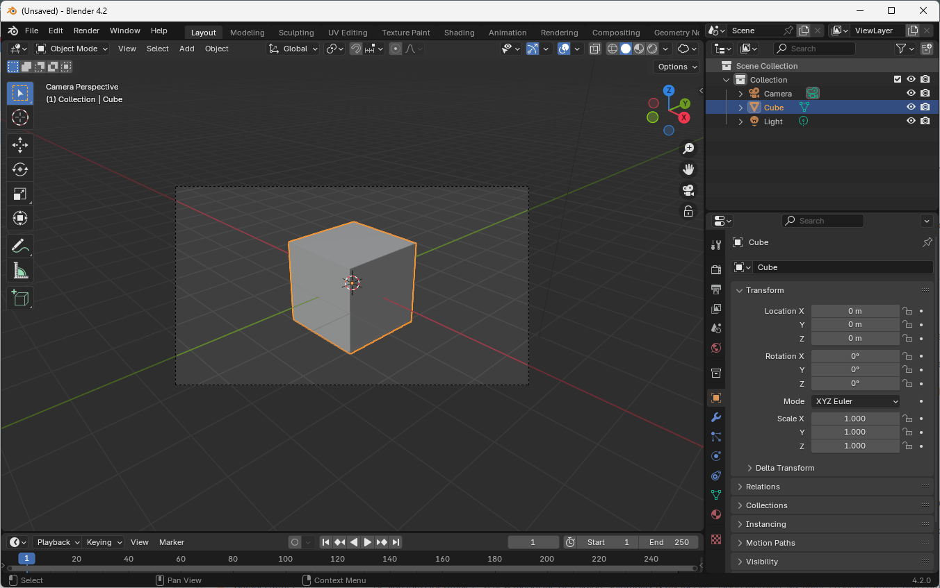 Blender Camera View