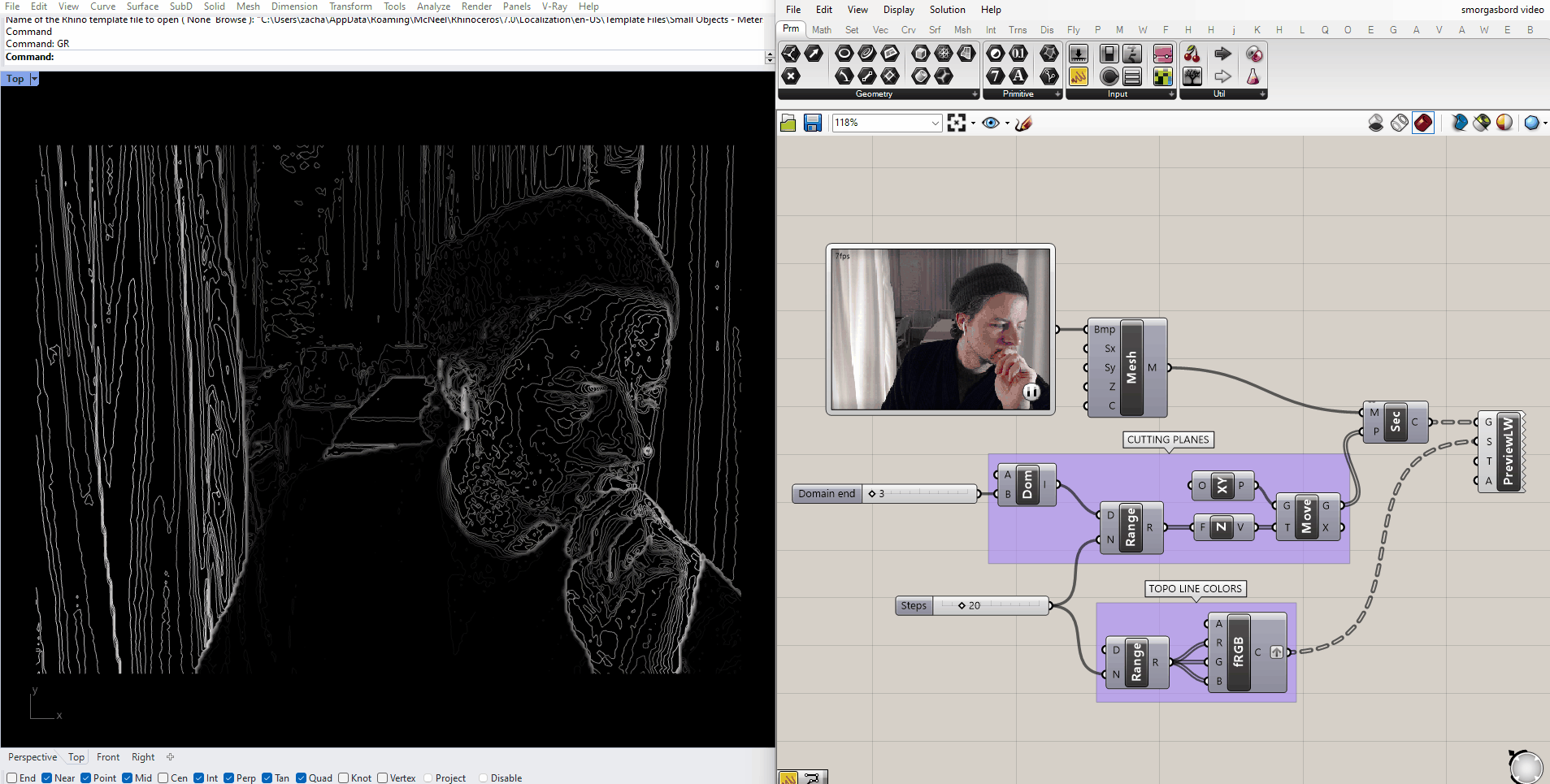 Video Stream Contouring