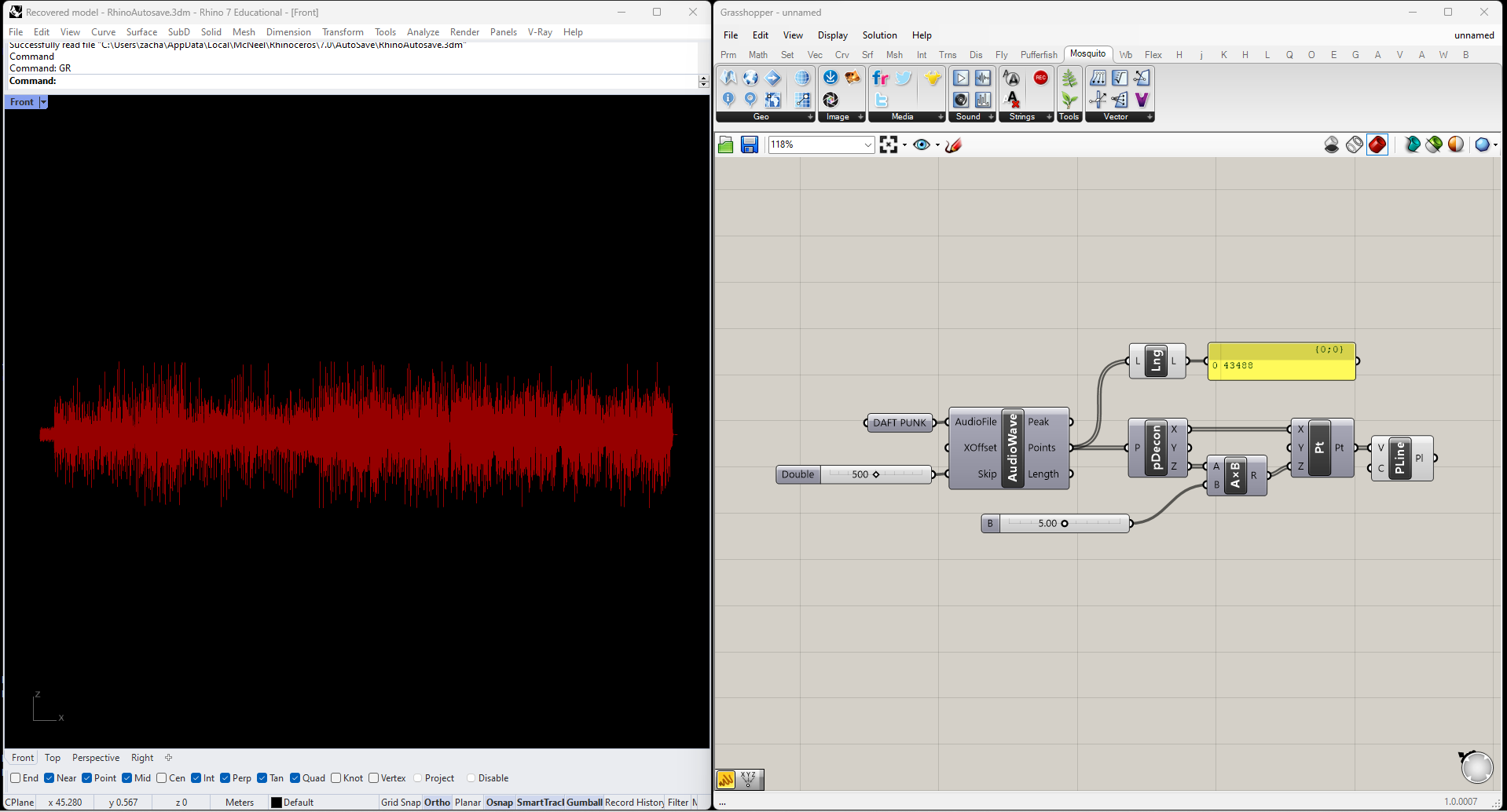 raw waveform