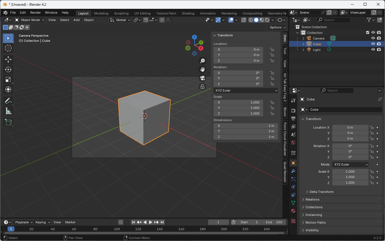 Blender Sidebar