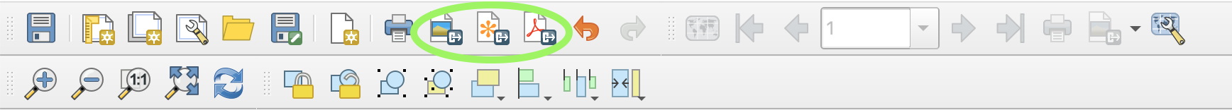 layout toolbar