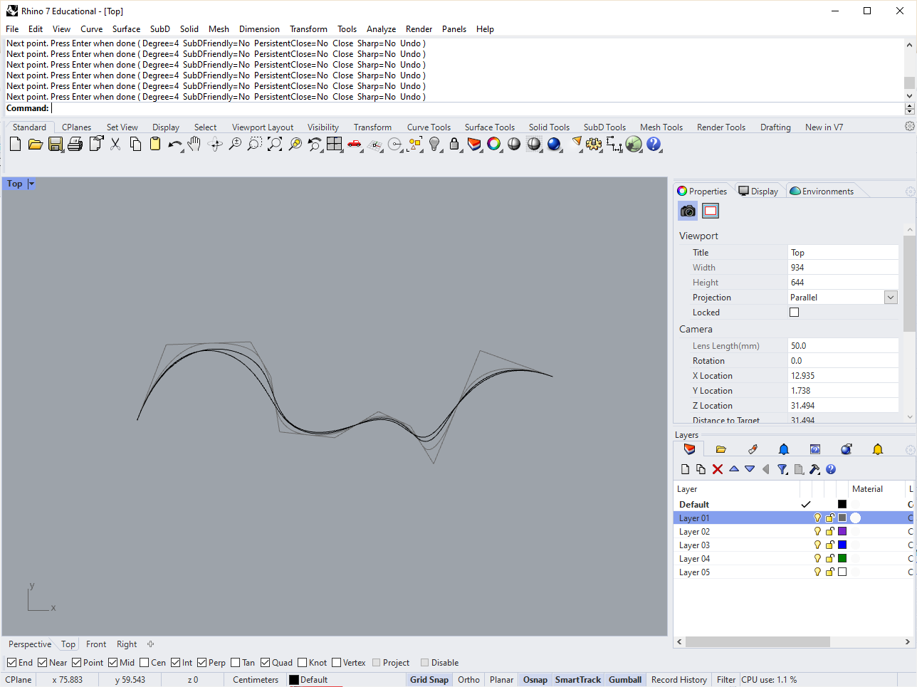 higher degree curves