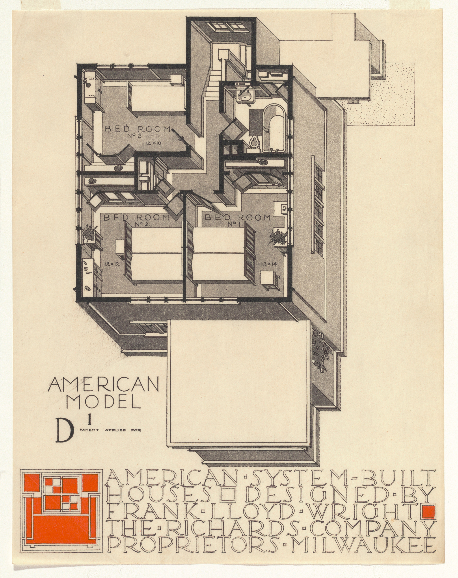 FLW Plan Oblique