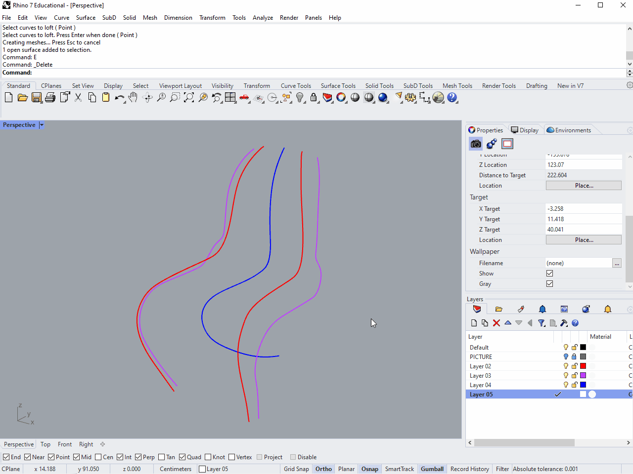 Panton profile curves