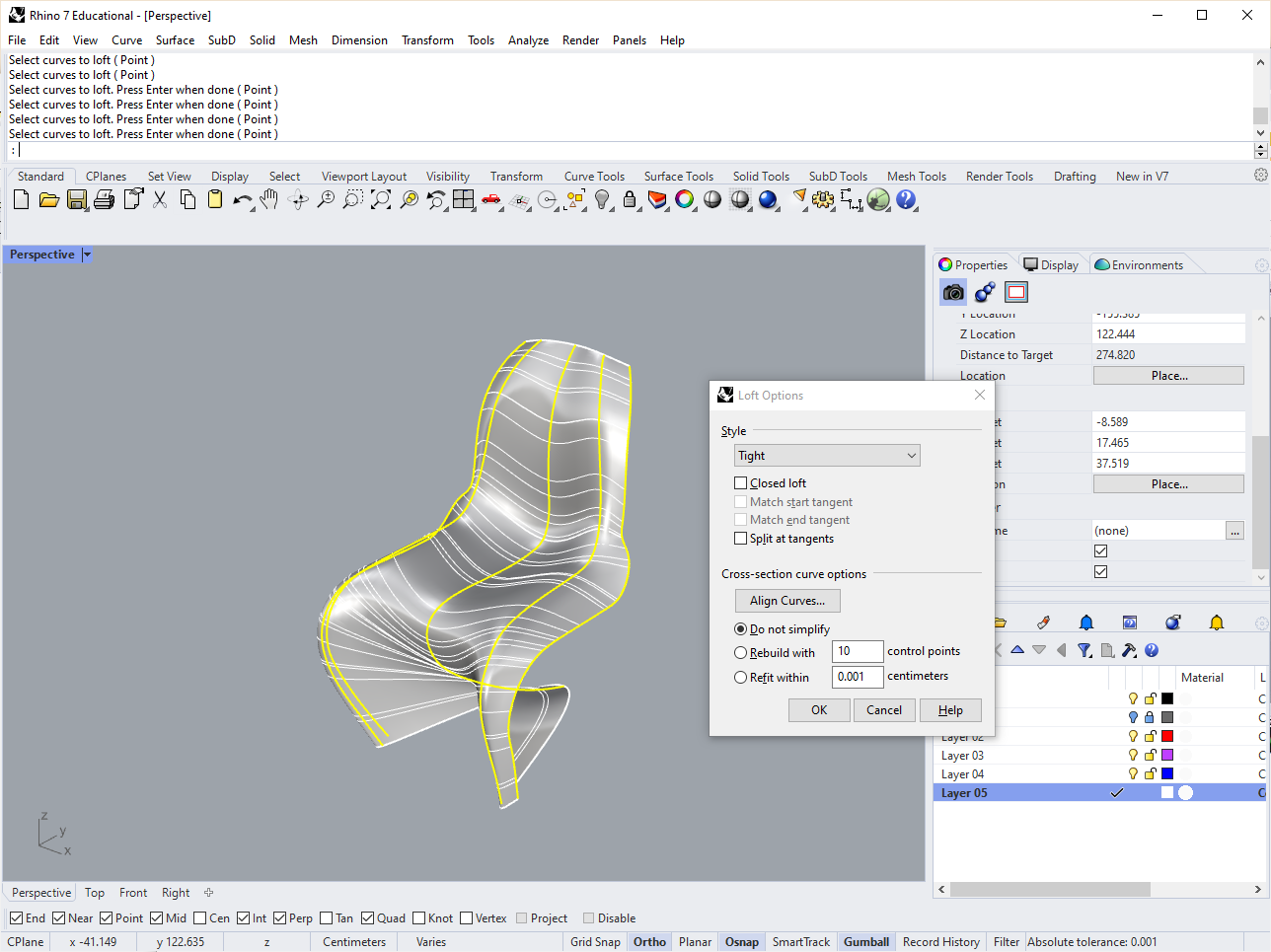 Panton profile curves