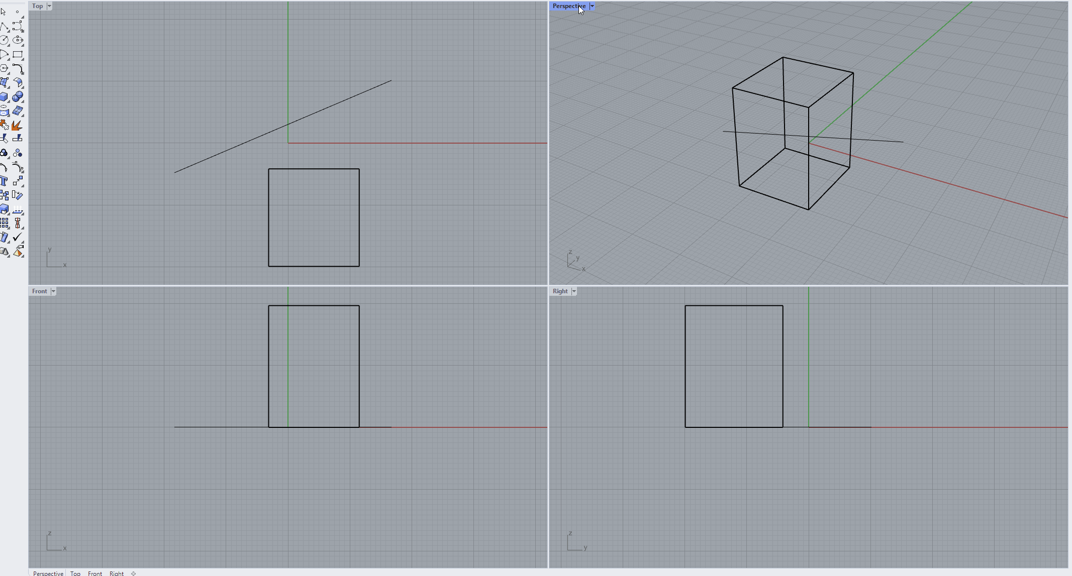 maximize viewport, switch to shaded view