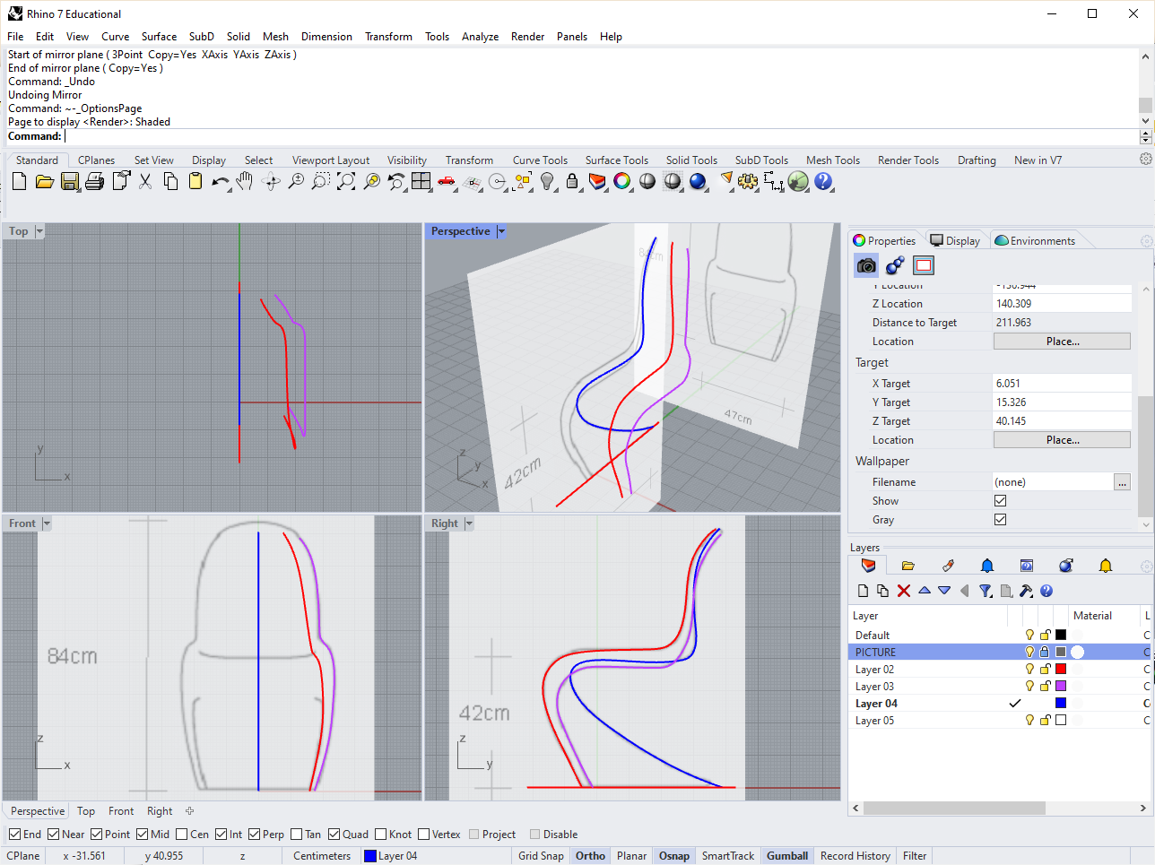 Panton profile curves