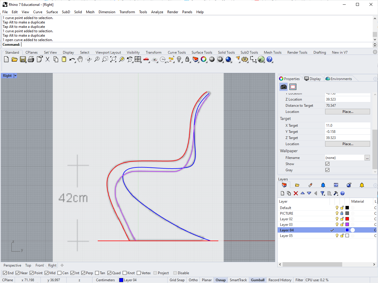 Panton profile curves