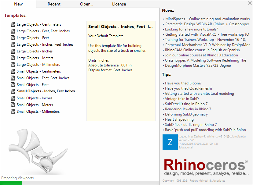 rhino templates