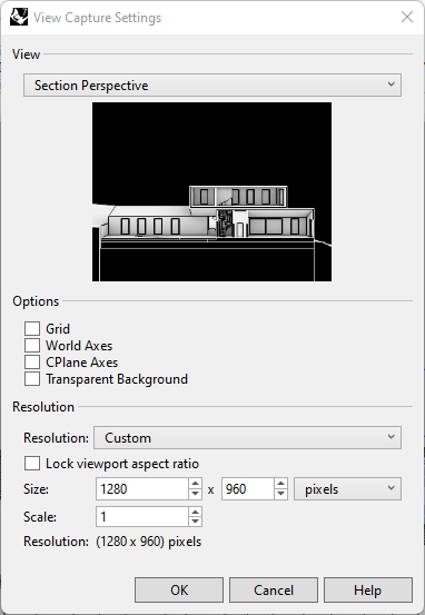 view capture settings